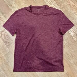 John Varvatos USA Shirt Men's Size Medium Short Sleeve T-Shirt Maroon Casual